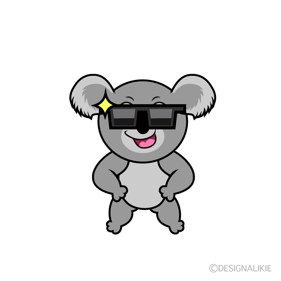 Cool Koala Cartoon Character Image