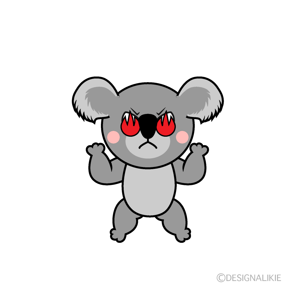 Enthusiasm Koala Cartoon Character Image