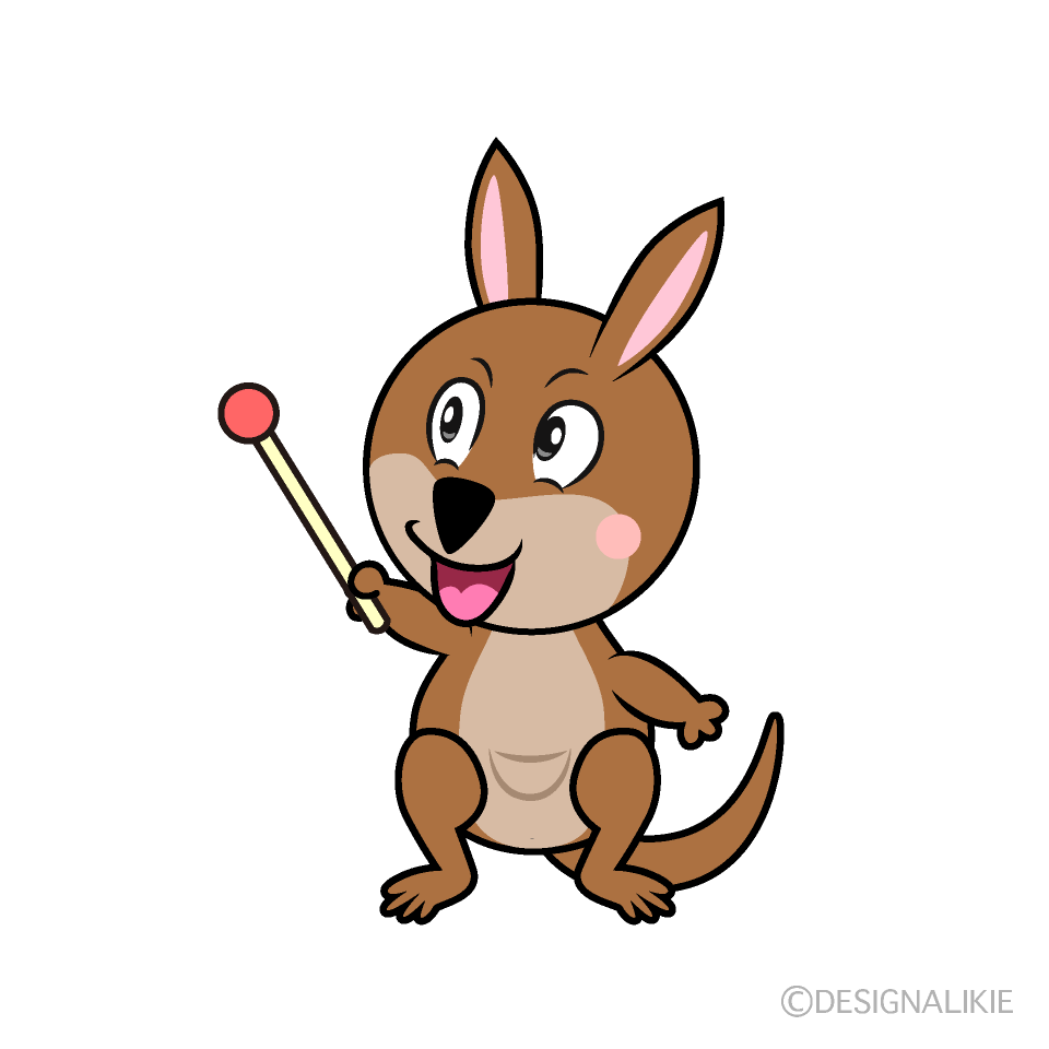 Speaking Kangaroo Cartoon Character Image