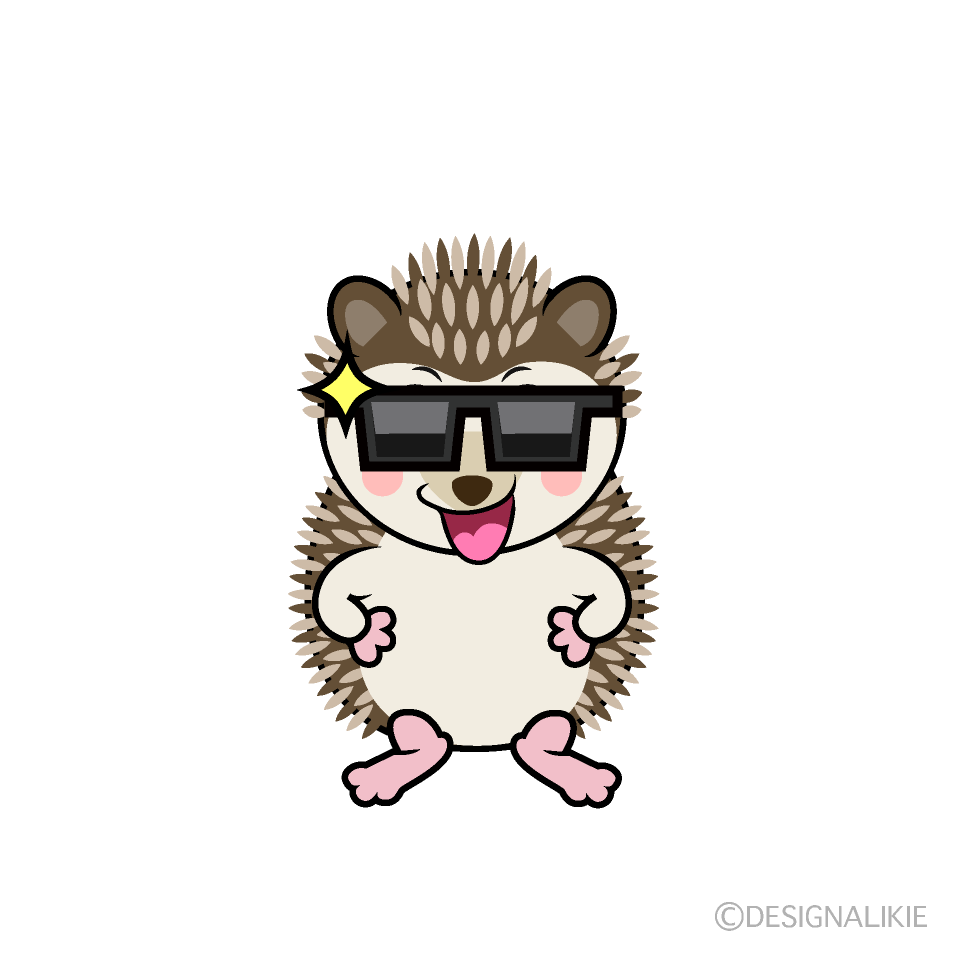 Cool Hedgehog Cartoon Character Image