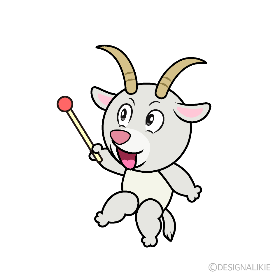 Speaking Goat Cartoon Character Image