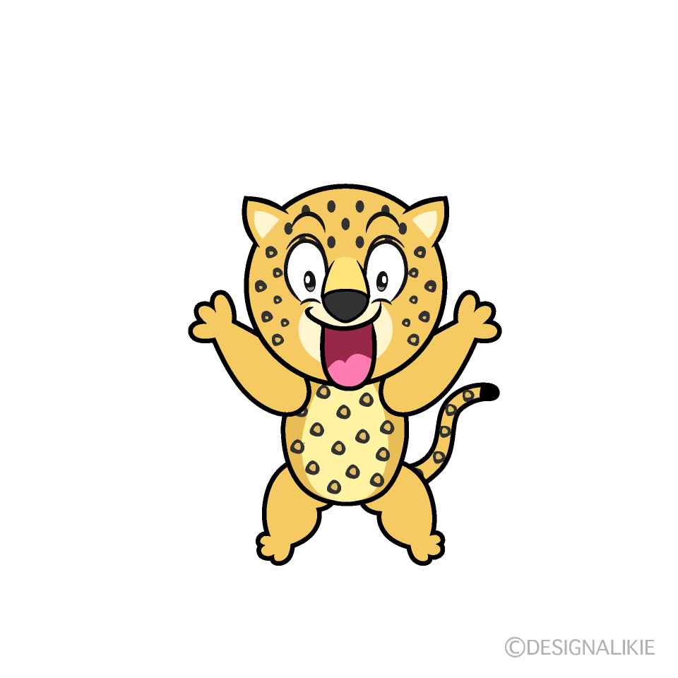 Surprising Leopard Cartoon Character Image