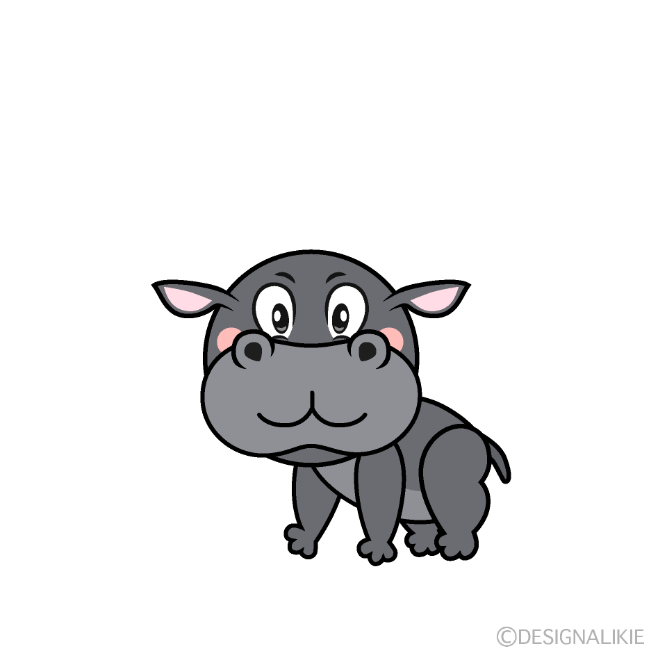 Hippo Cartoon Character Image
