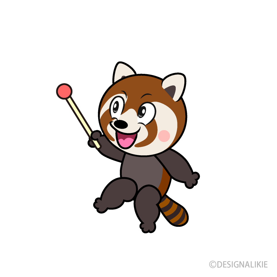 Speaking Red Panda Cartoon Character Image