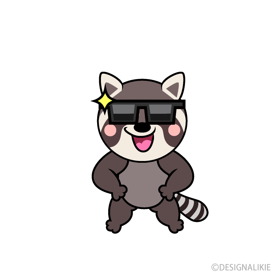 Cool Raccoon Cartoon Character Image