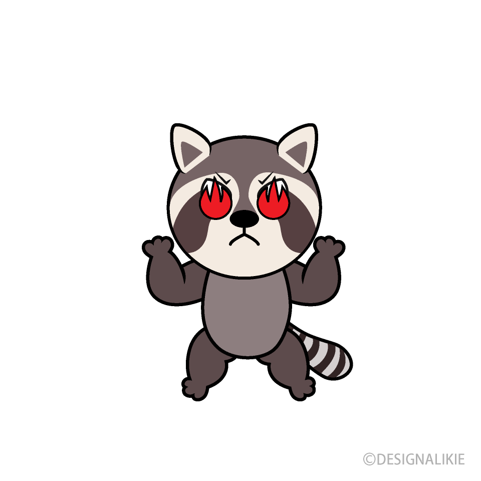 Enthusiasm Raccoon Cartoon Character Image