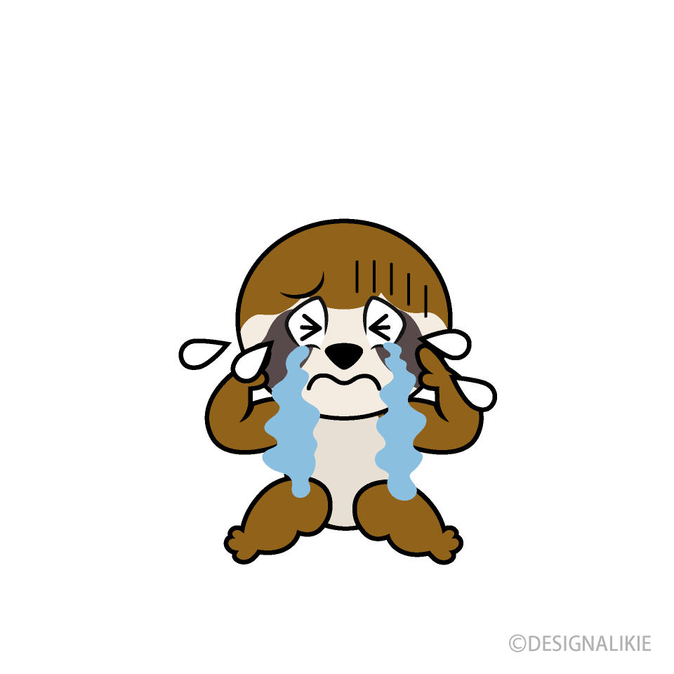 Crying Sloth Cartoon Character Image