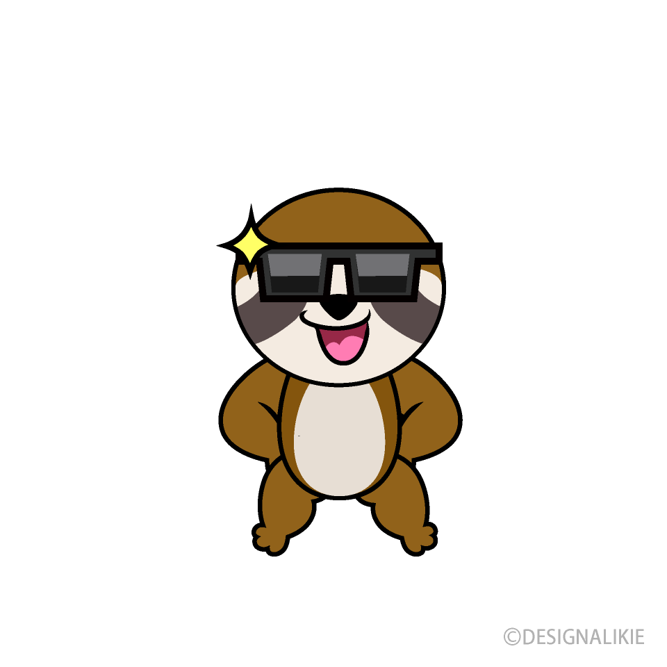 Cool Sloth Cartoon Character Image