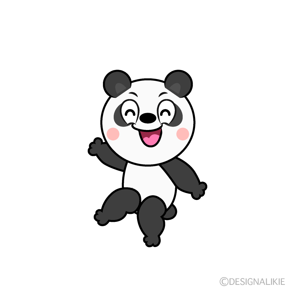 Smiling Panda Cartoon Character Image