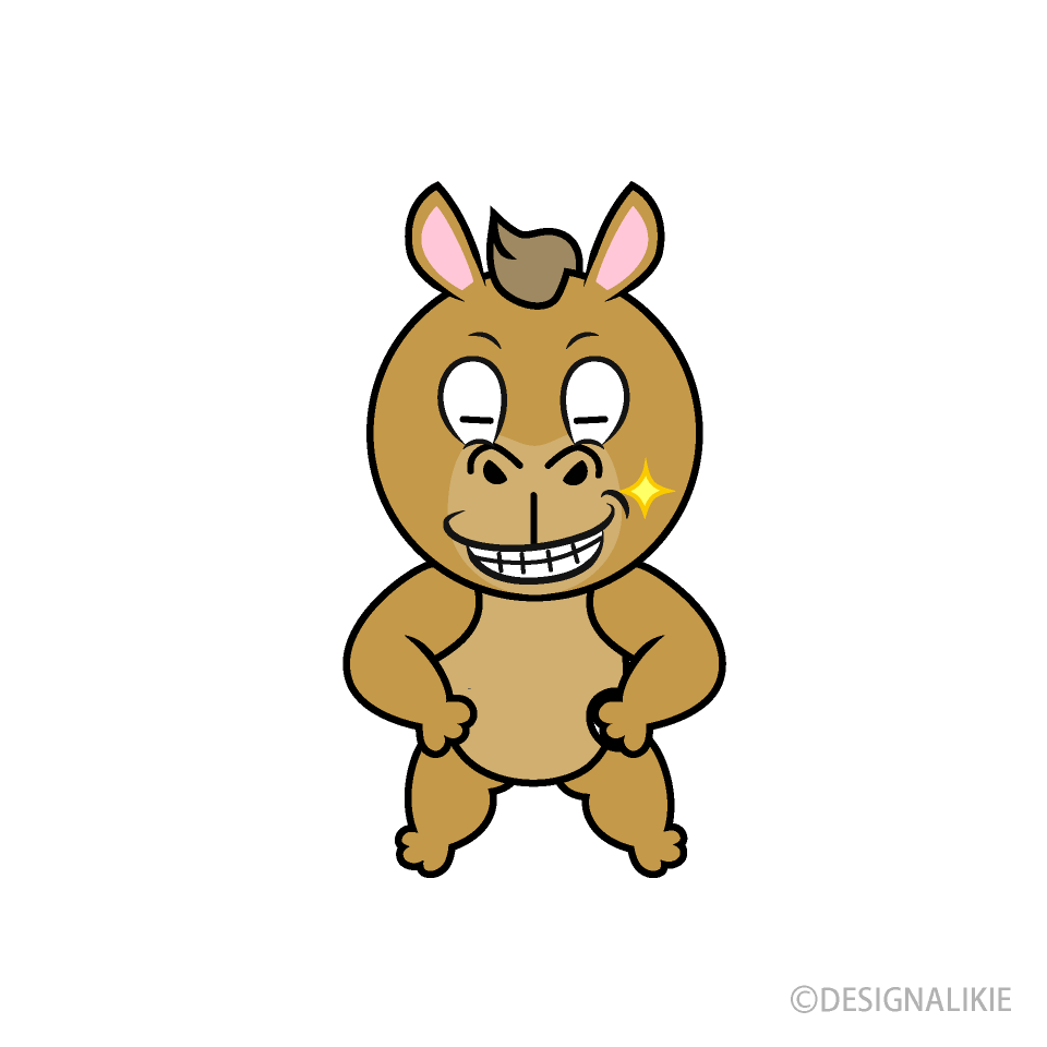 Grinning Camel Cartoon Character Image