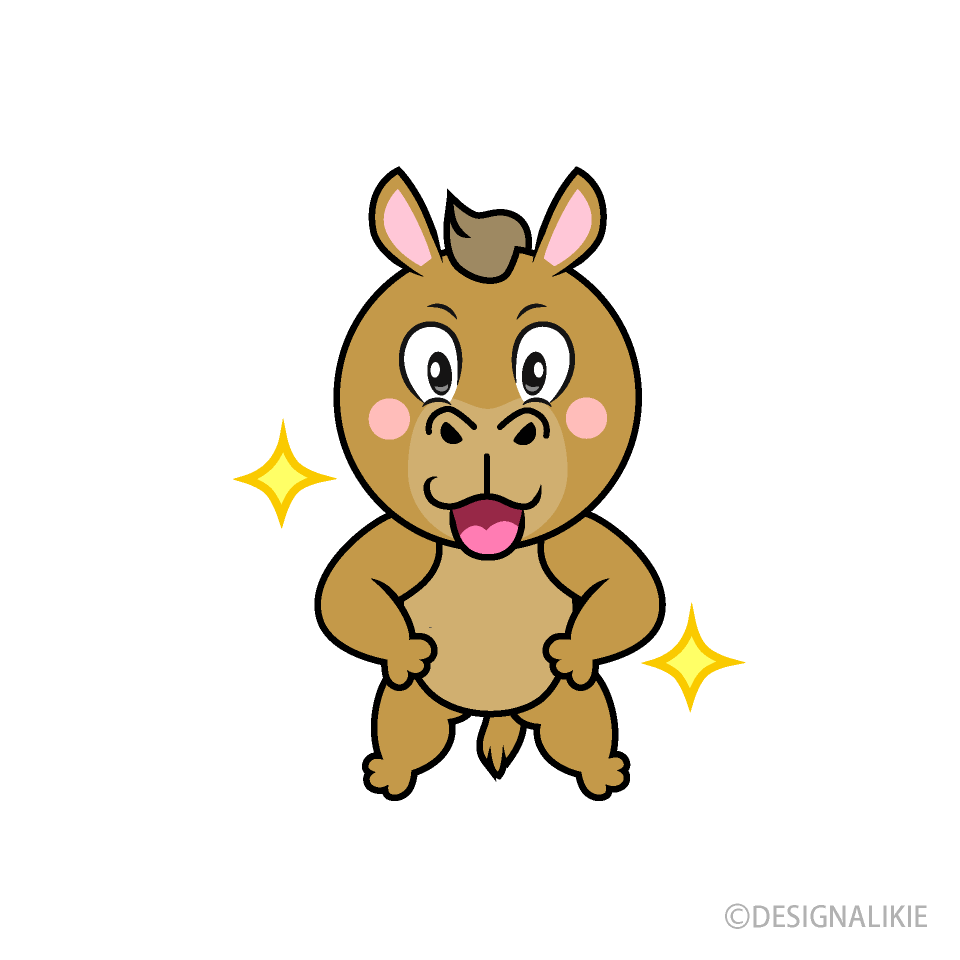 Glitter Camel Cartoon Character Image