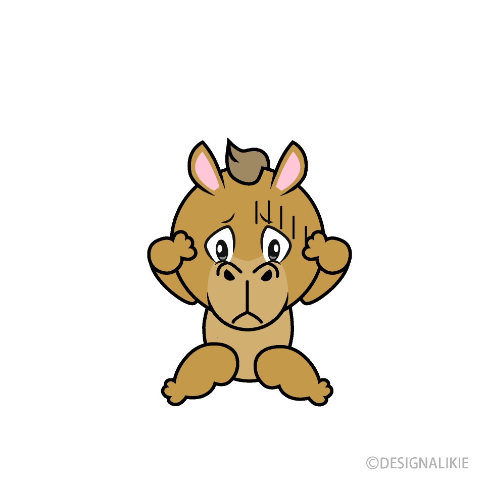 Depressed Camel Cartoon Character Image