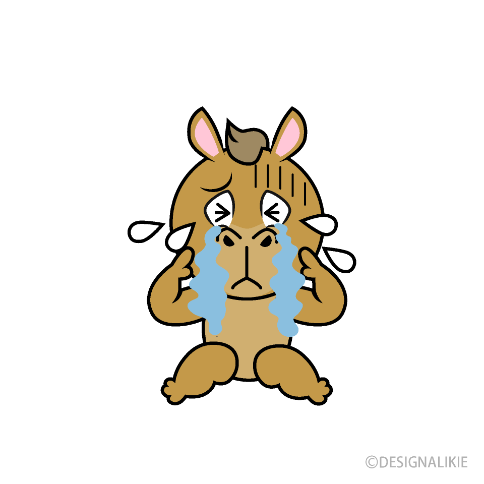 Crying Camel Cartoon Character Image