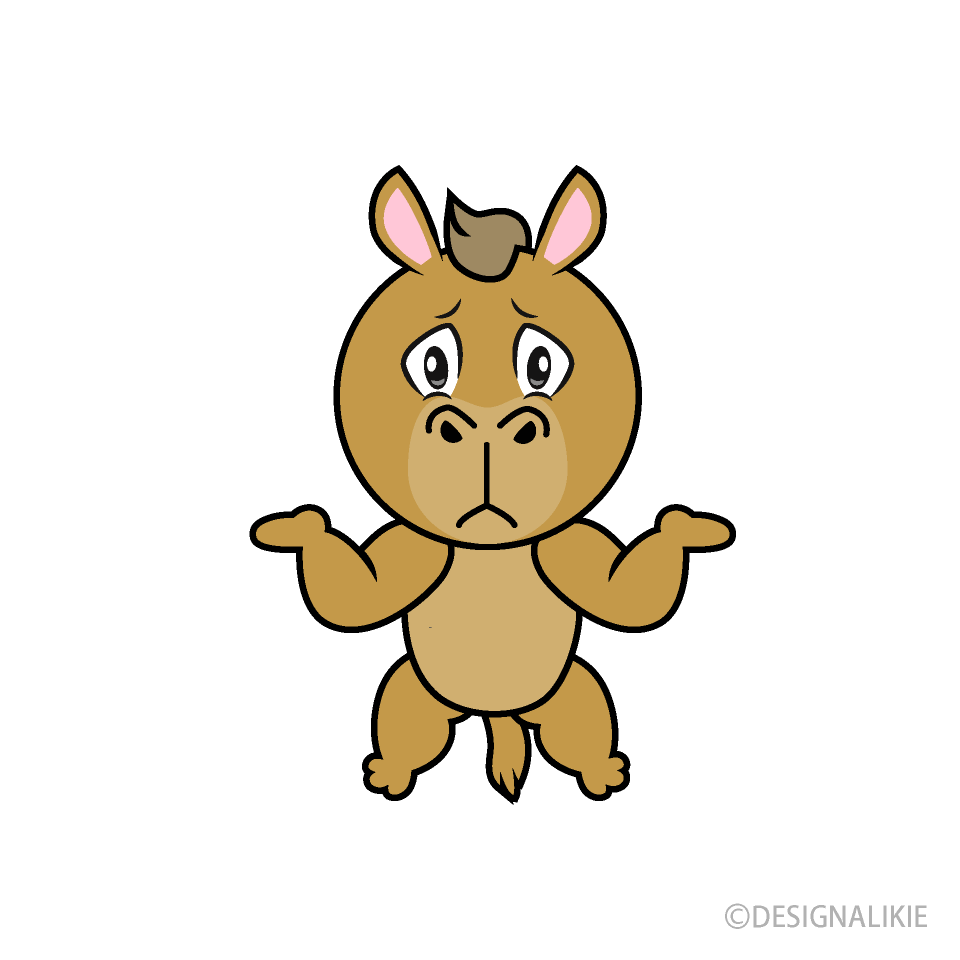Troubled Camel Cartoon Character Image