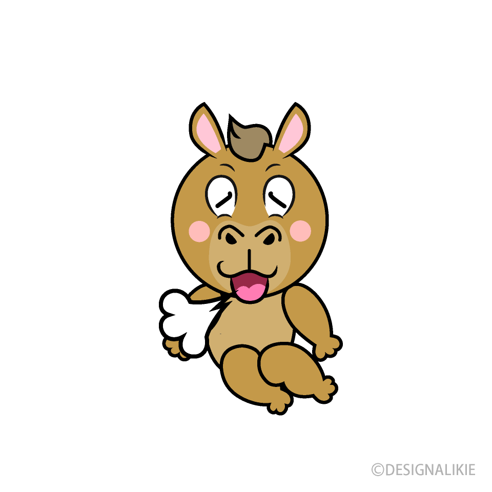 Relaxing Camel Cartoon Character Image