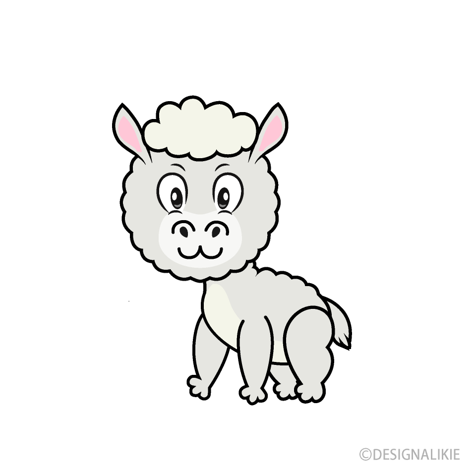 Alpaca Cartoon Character Image