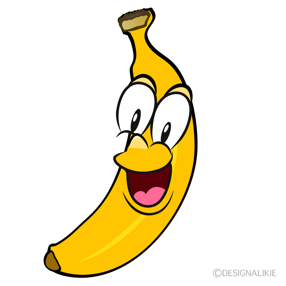 Surprising Banana Cartoon Character Image