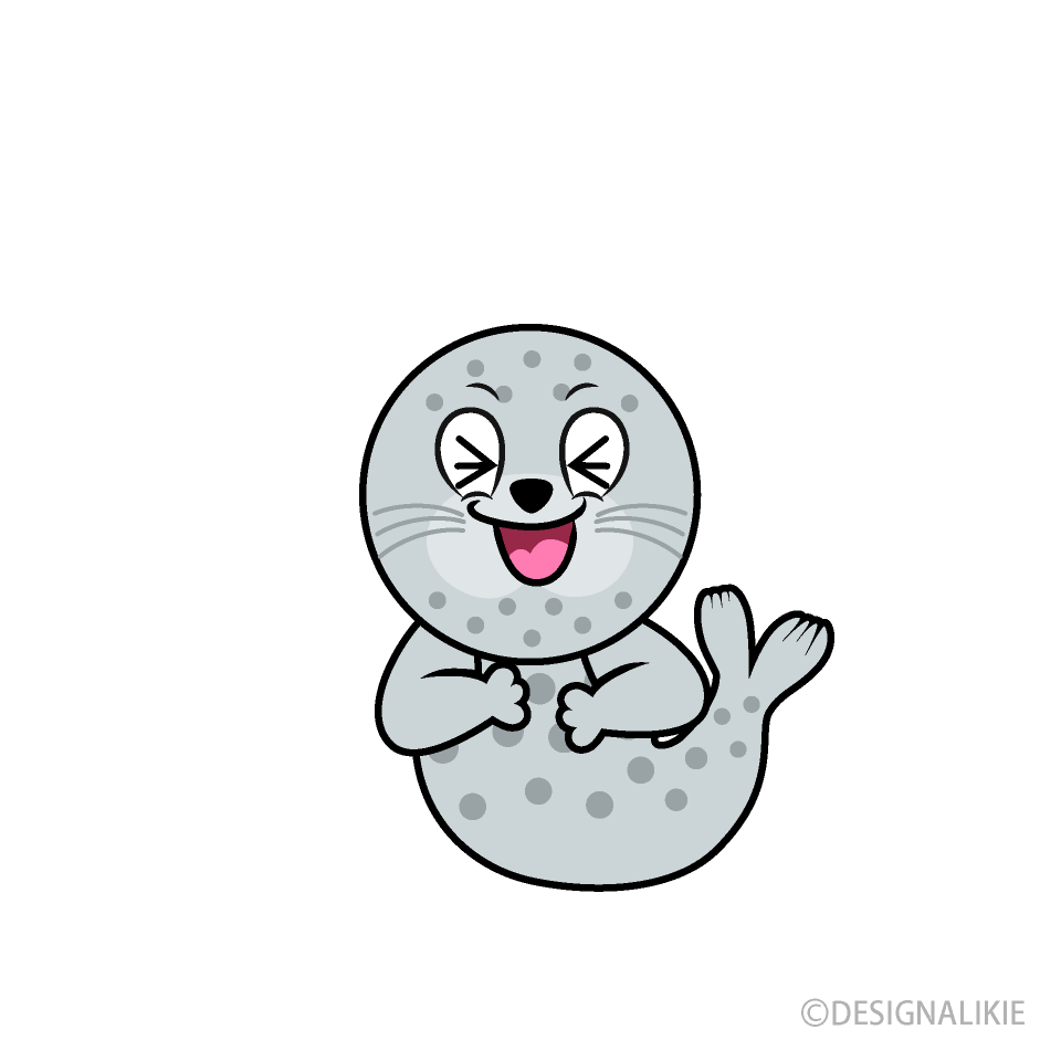 Laughing Seal Cartoon Character Image
