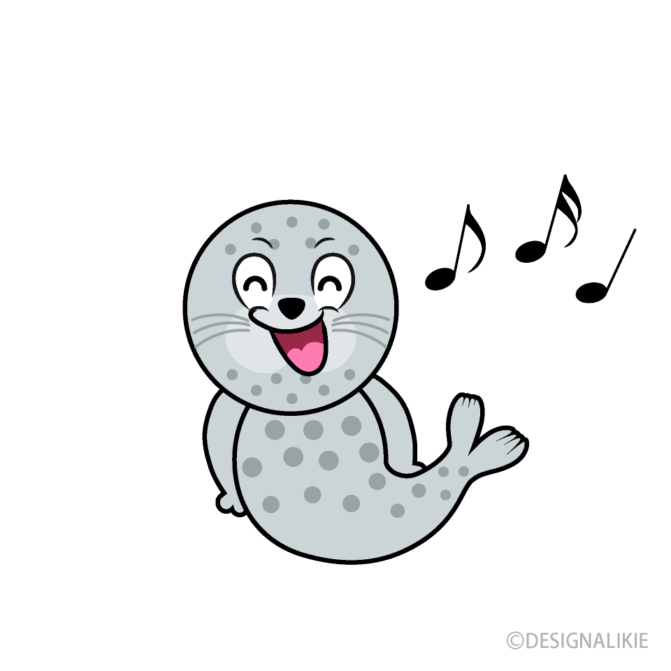 Singing Seal Cartoon Character Image