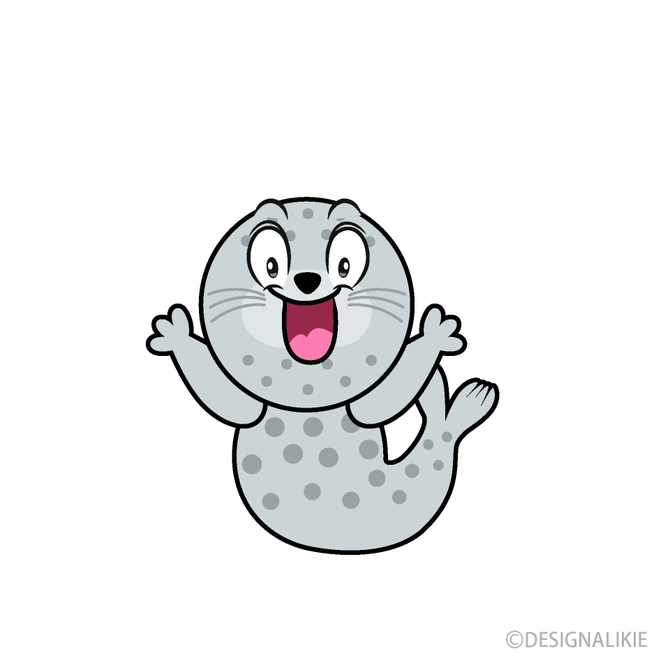 Surprising Seal Cartoon Character Image