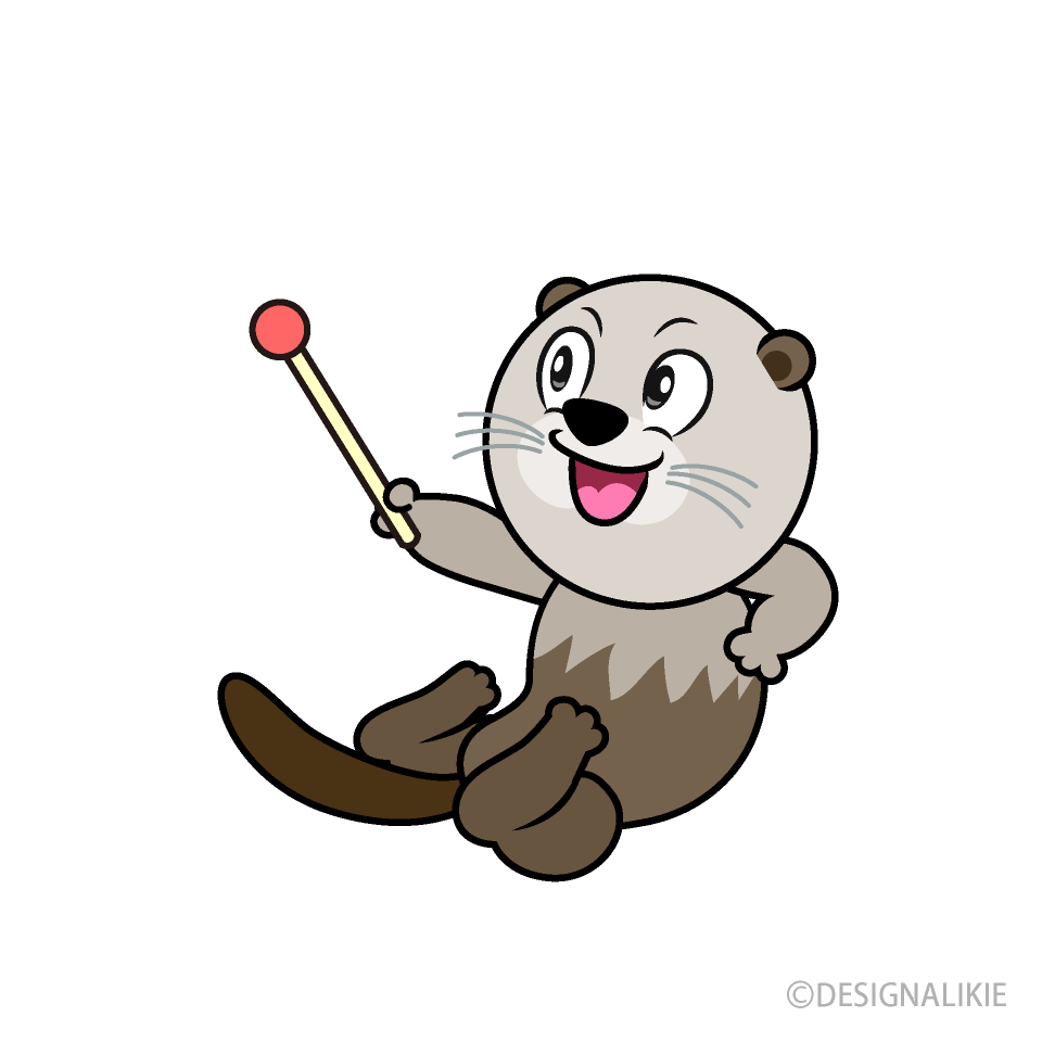 Speaking Sea Otter Cartoon Character Image