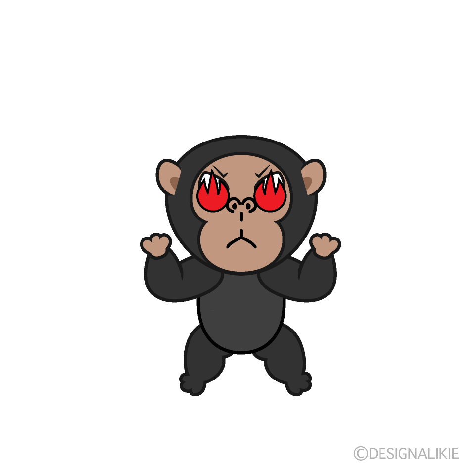 Enthusiasm Chimpanzee Cartoon Character Image
