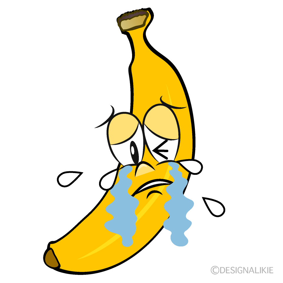 Plátano Llorando Animado