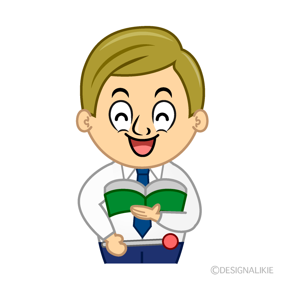 Smiling Teacher Cartoon Character Image