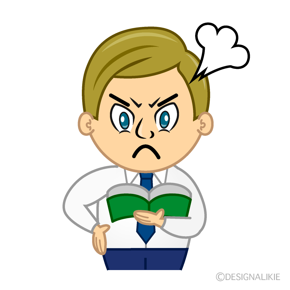 Angry Teacher Cartoon Character Image