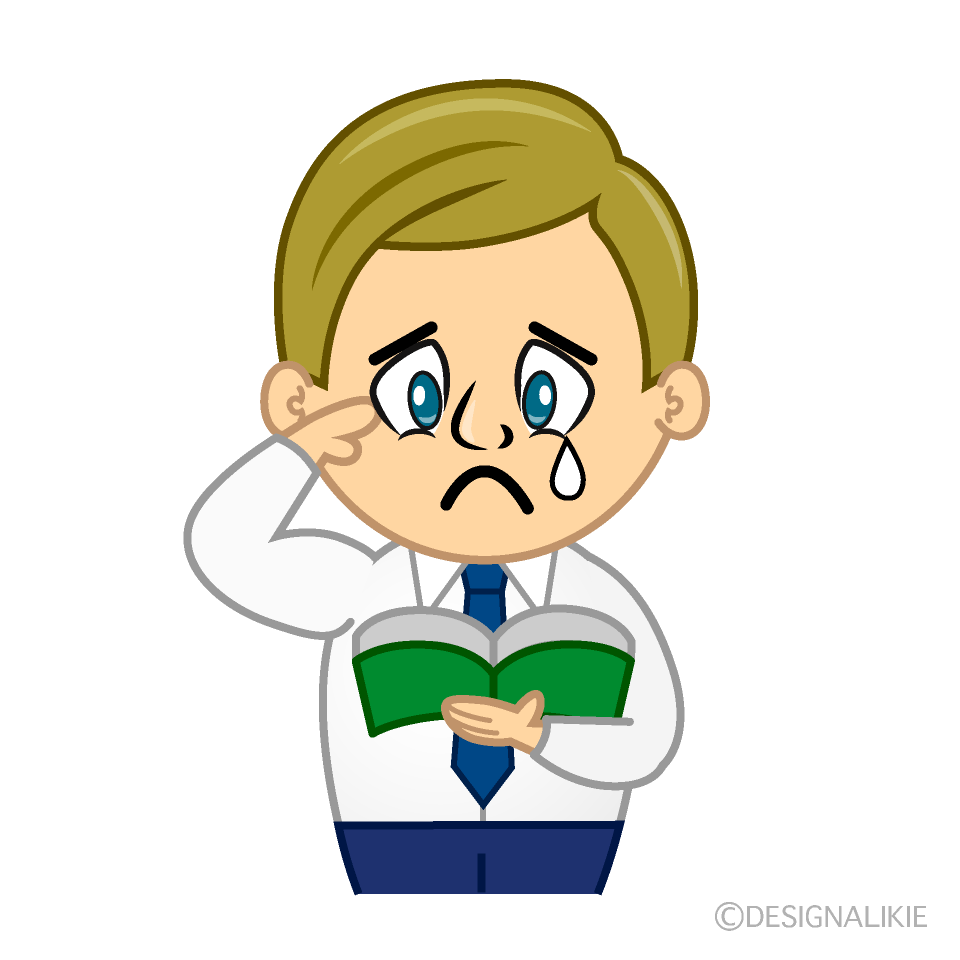 Sad Teacher Cartoon Character Image