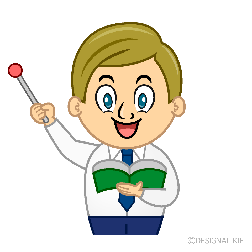 Speaking Teacher Cartoon Character Image