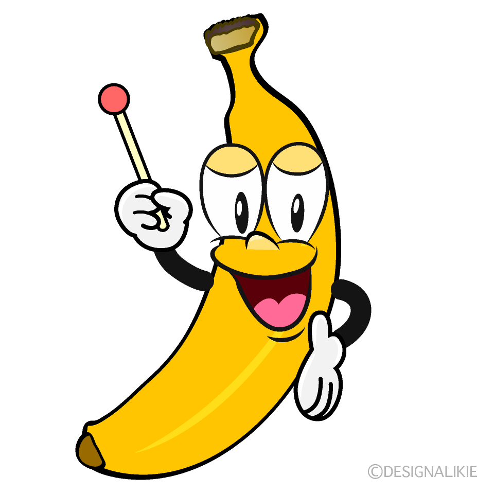 Speaking Banana Cartoon Character Image