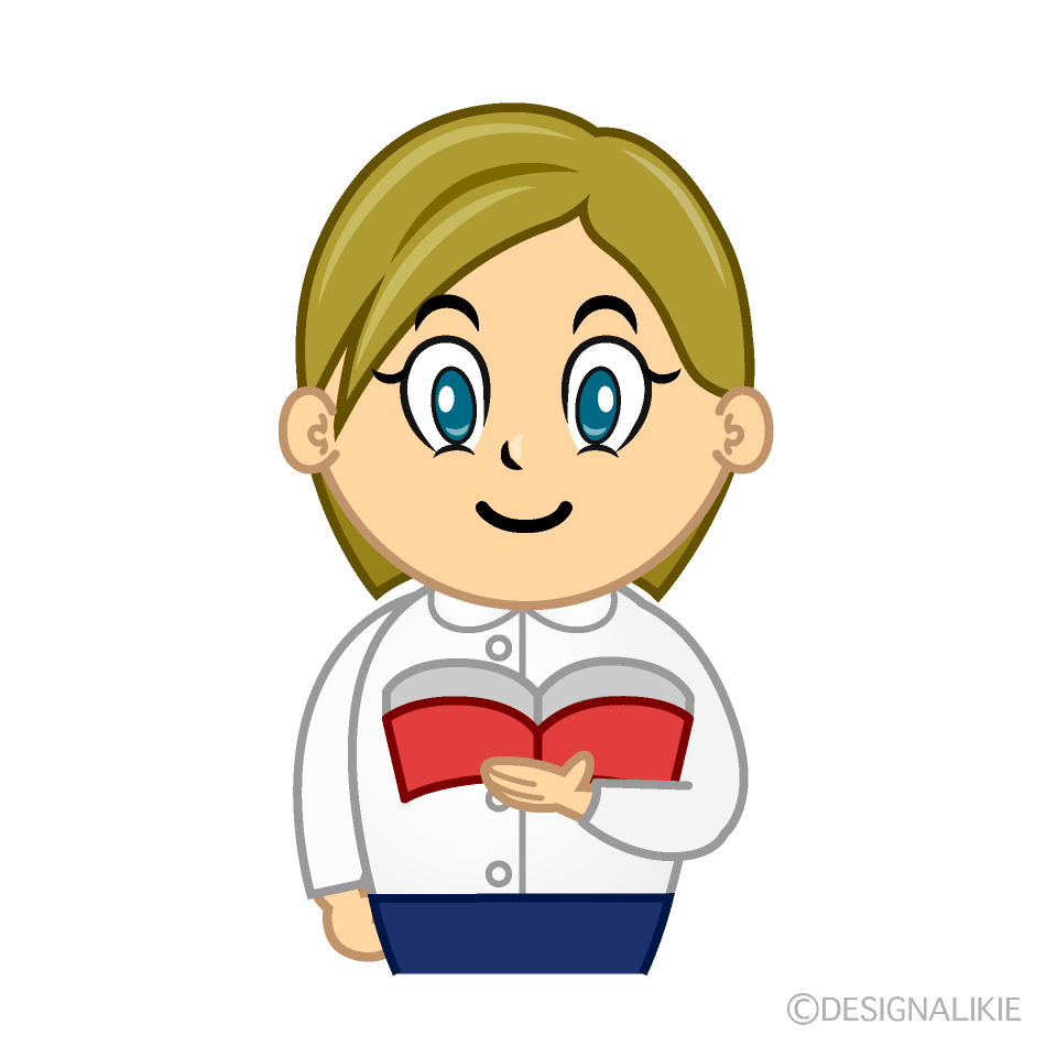 Female Teacher Cartoon Character Image