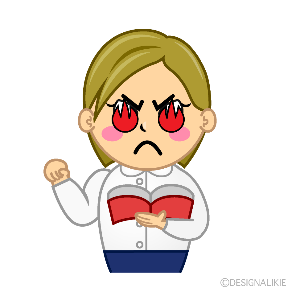 Enthusiasm Female Teacher Cartoon Character Image