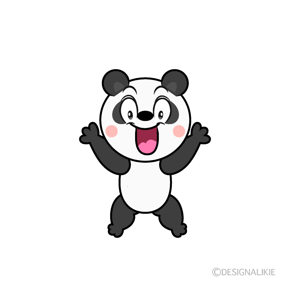 Surprised Panda Cartoon Character Image