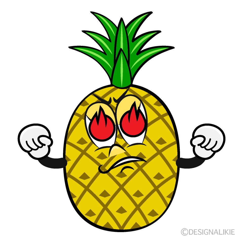 Enthusiasm Pineapple Cartoon Character Image