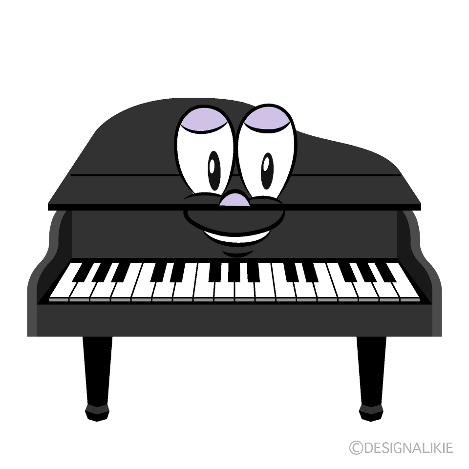 Piano Cartoon Character Image