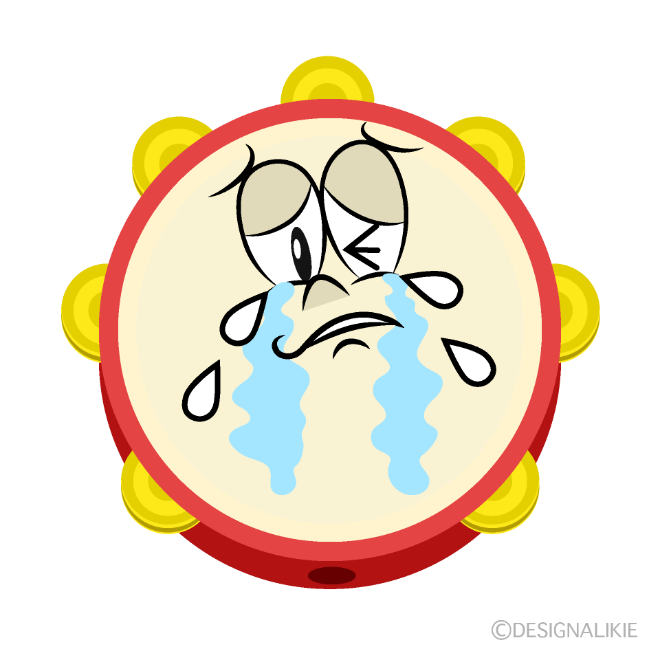 Pandereta Llorando Animado