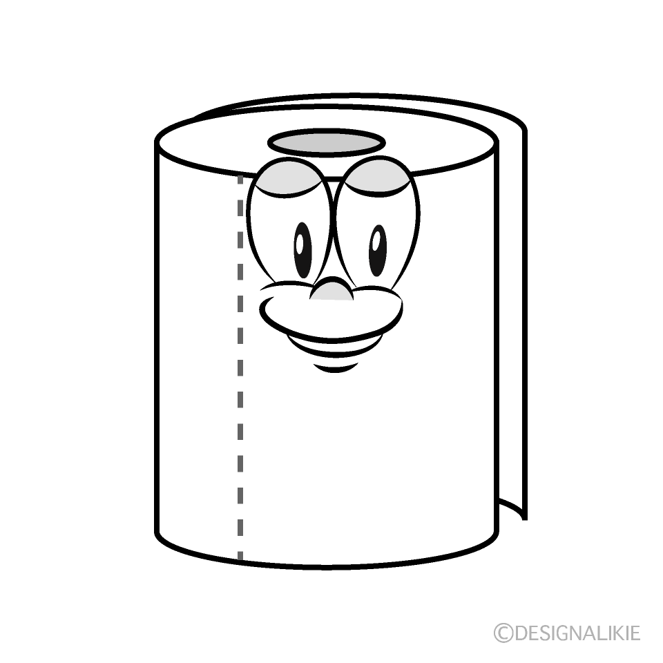 Toilet Paper Cartoon Character Image