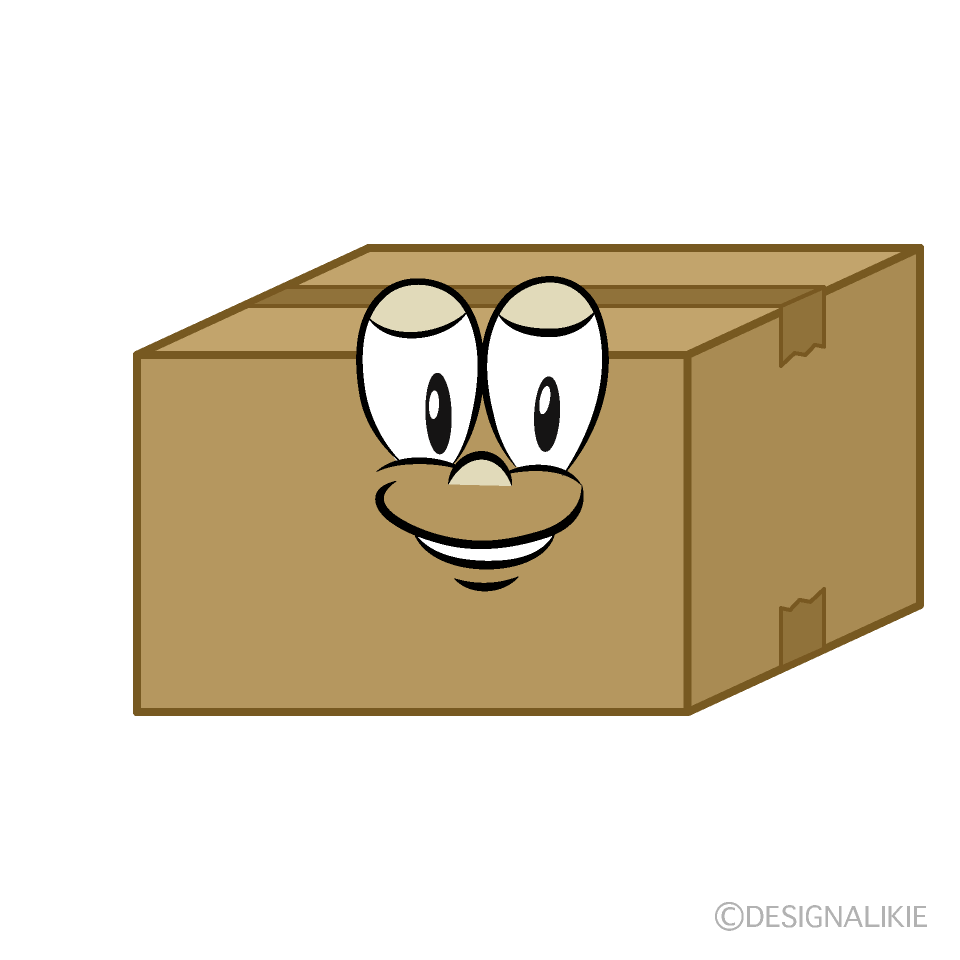 Box Cartoon Character Image
