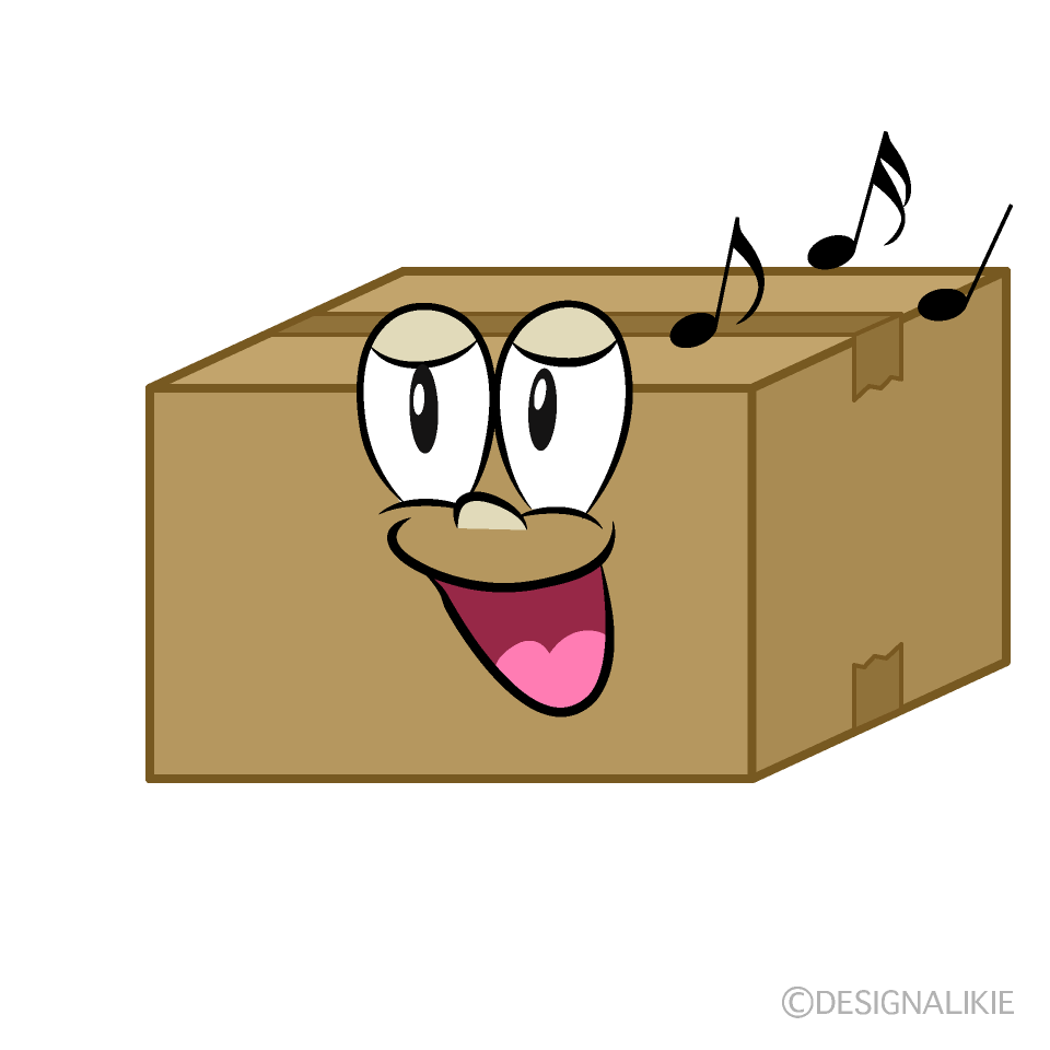 Singing Box Cartoon Character Image