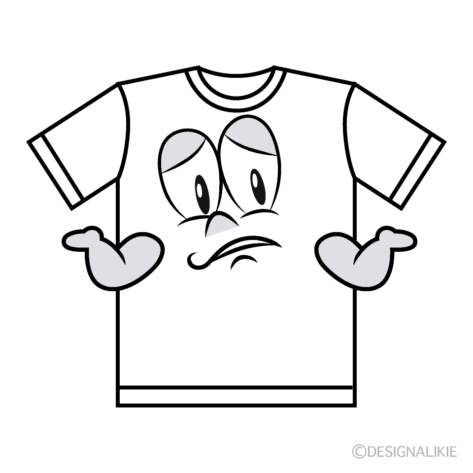 Troubled T-shirt Cartoon Character Image