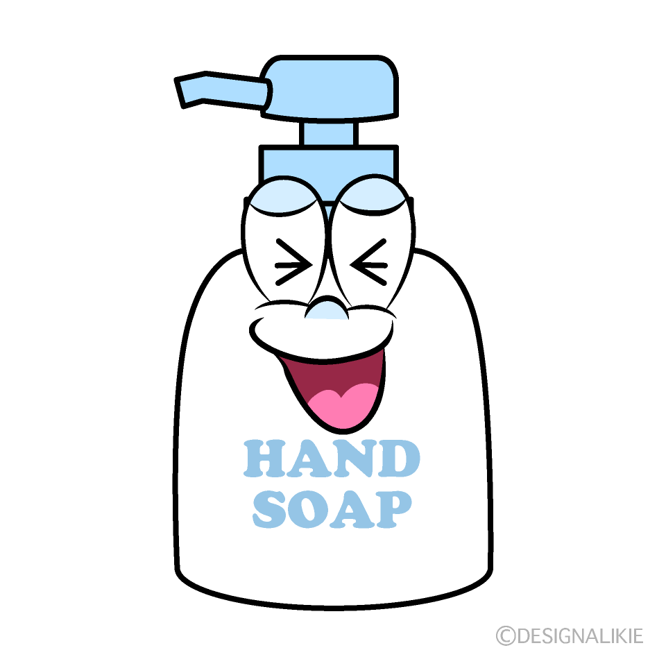 Laughing Hand Soap Cartoon Character Image