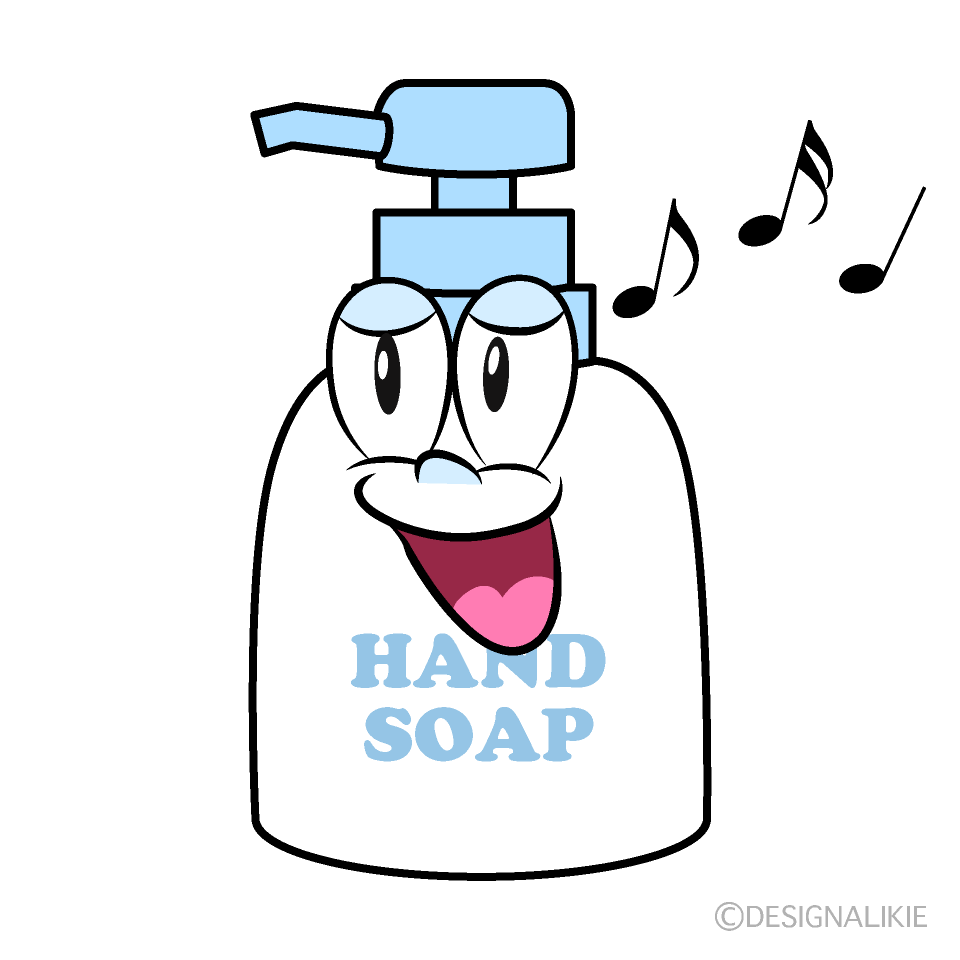 Singing Hand Soap Cartoon Character Image