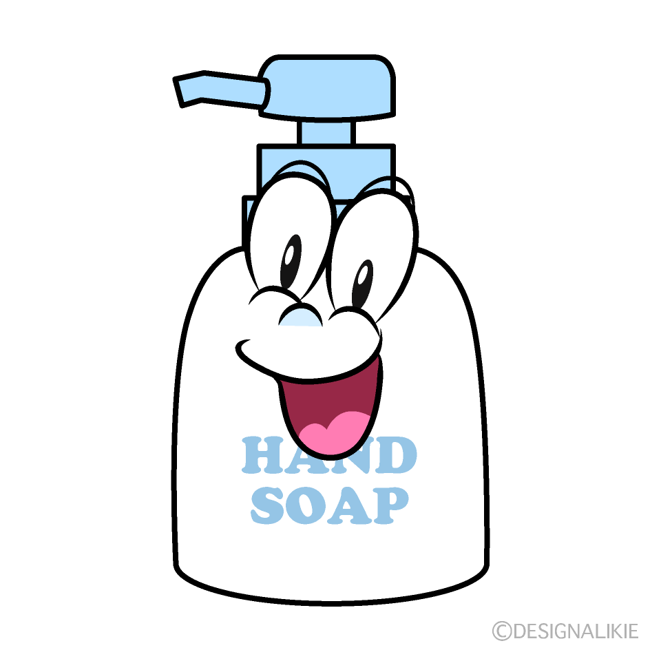 Surprising Hand Soap Cartoon Character Image