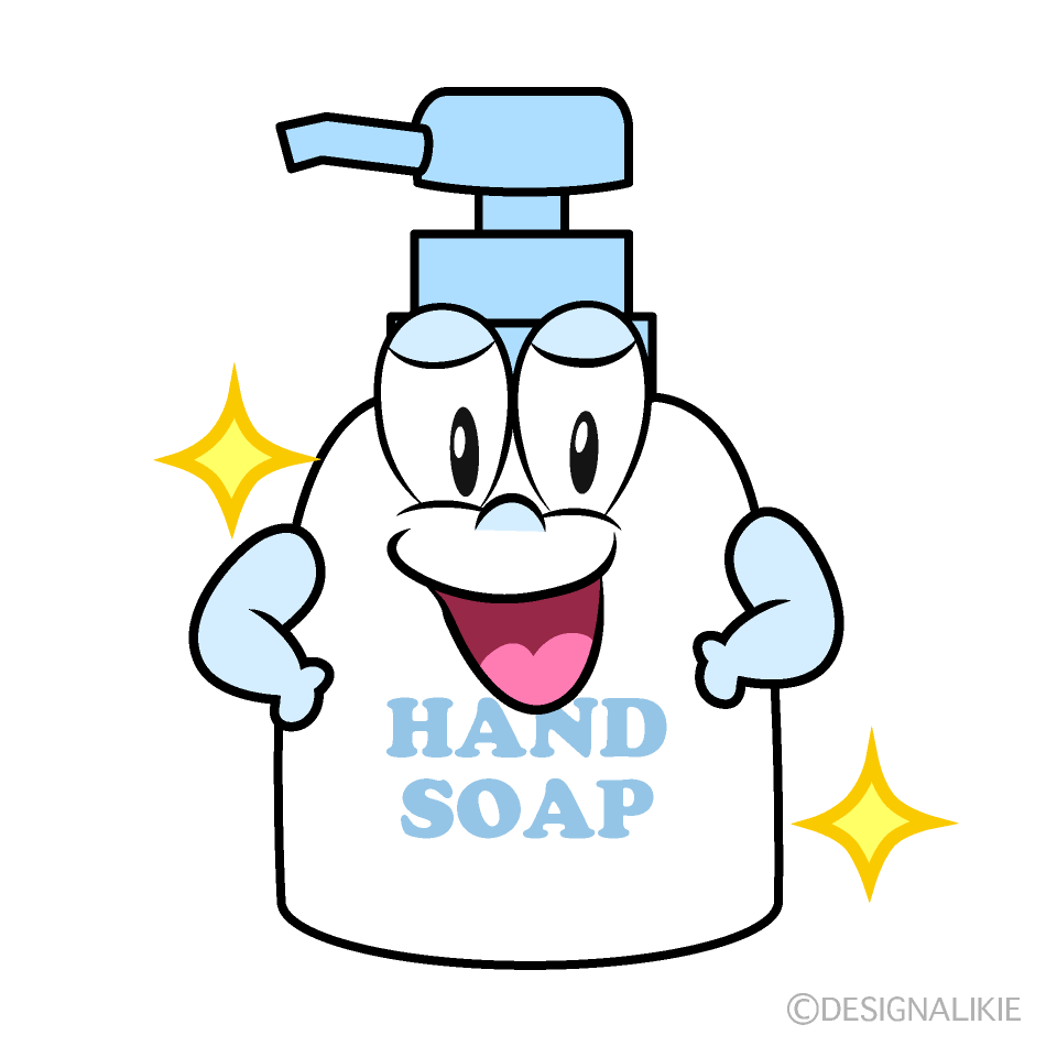 Glitter Hand Soap Cartoon Character Image