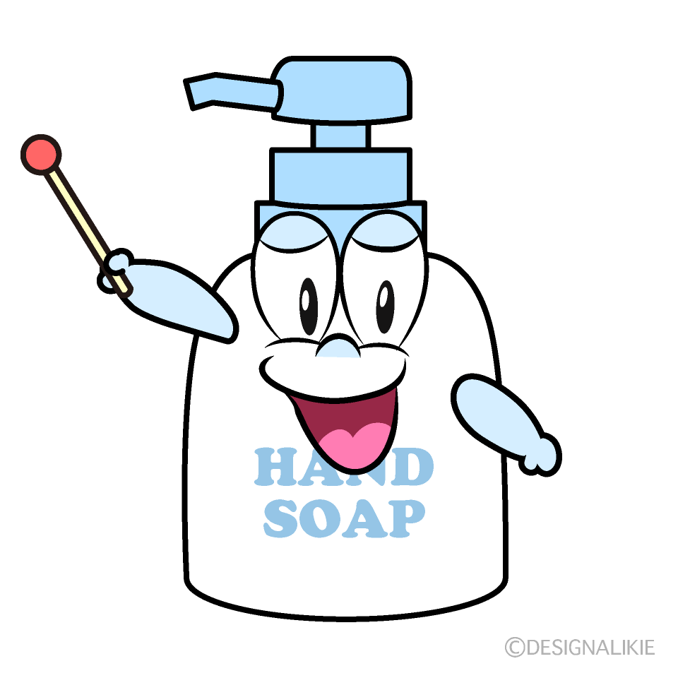 Speaking Hand Soap Cartoon Character Image