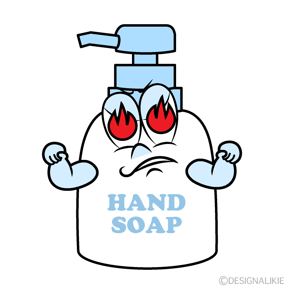 Enthusiasm Hand Soap Cartoon Character Image