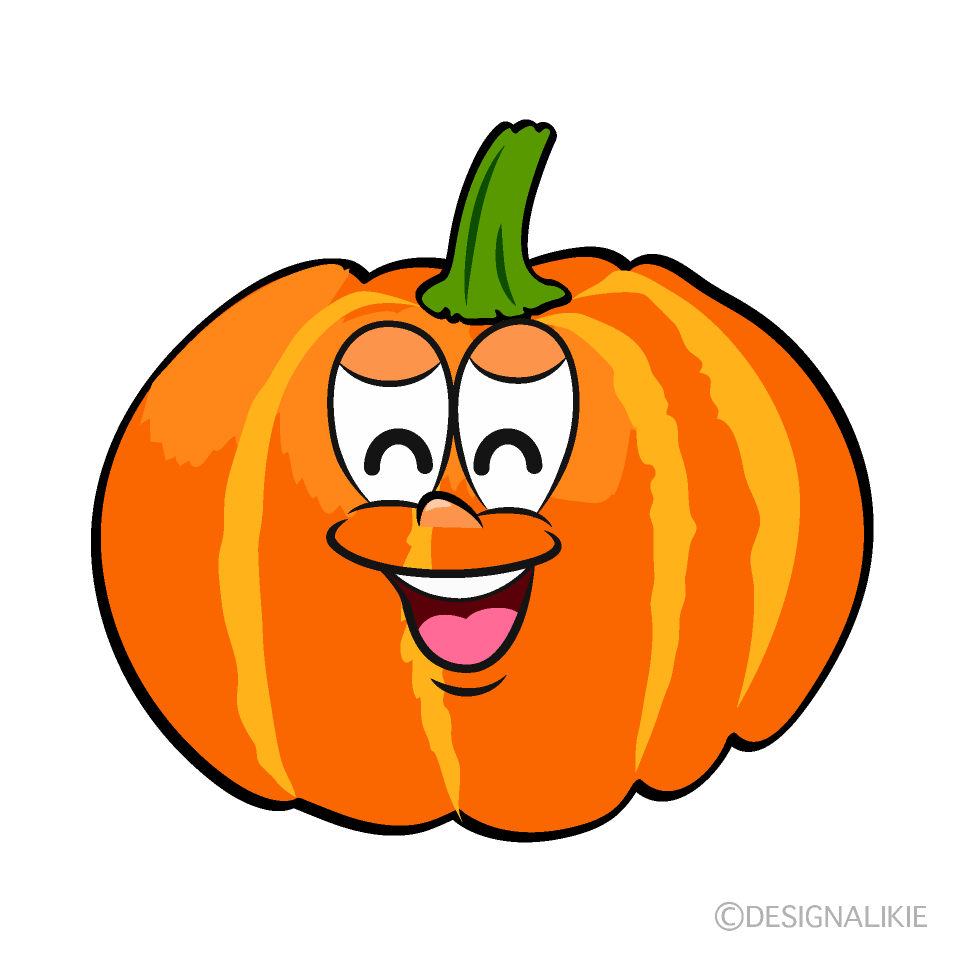 Smiling Pumpkin Cartoon Character Image