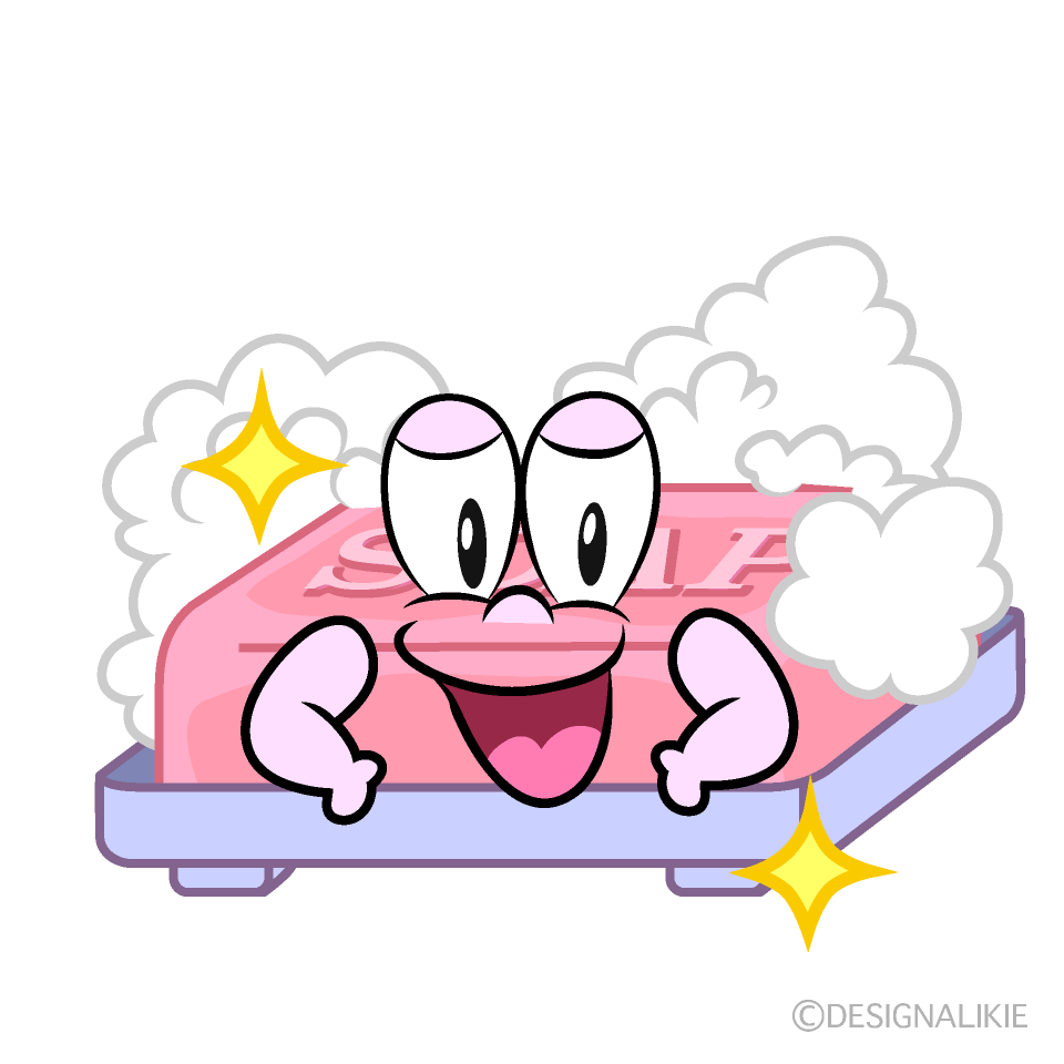 Glitter Soap Cartoon Character Image